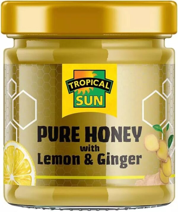 Tropical Sun Pure Honey with Lemon & Ginger – 340g