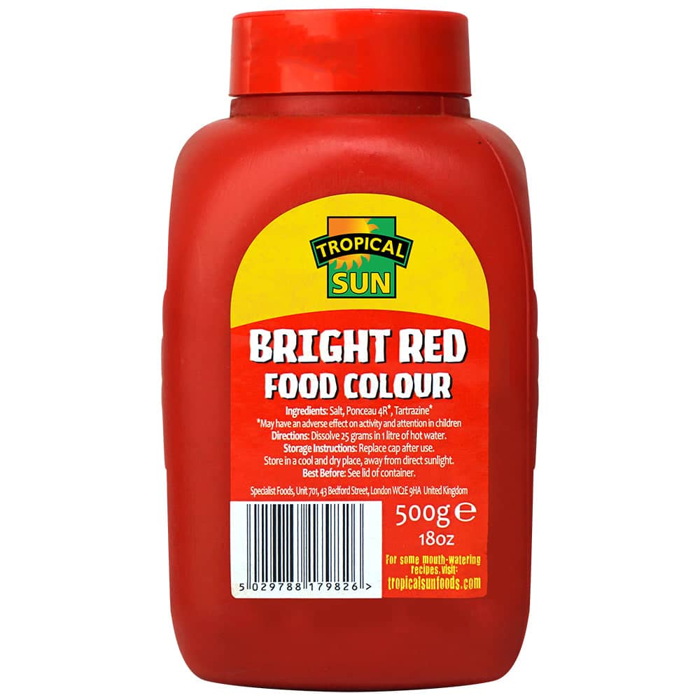 BRIGHT RED FOOD COLOURING