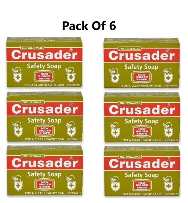 Crusader Medicated Soap – Pack of 6 Bars (80g Each)