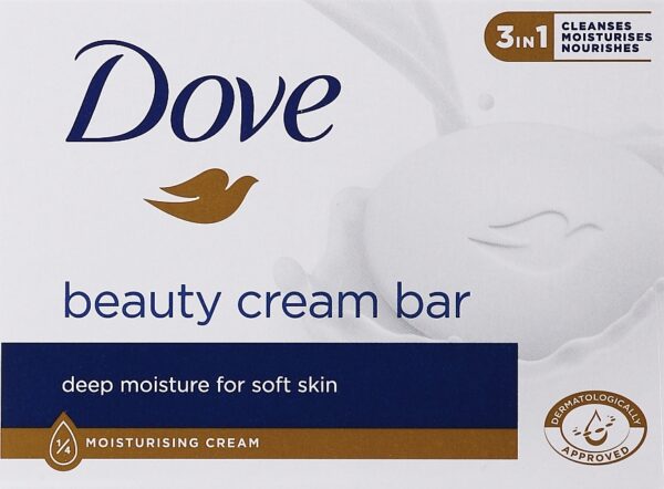 Dove Beauty Cream Bar – 4 x 90g (Gentle Cleansing & Moisturising Soap