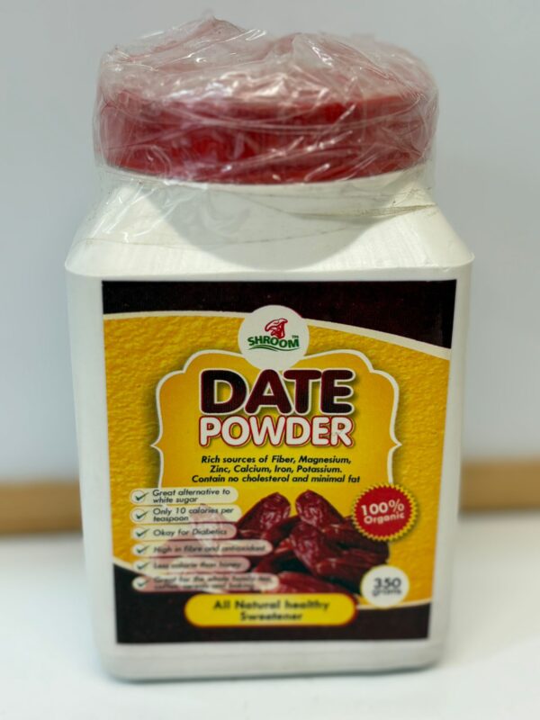Shroom Organic Date Powder – Natural Sweetener – 350g - Item Code: SHRM-DP350