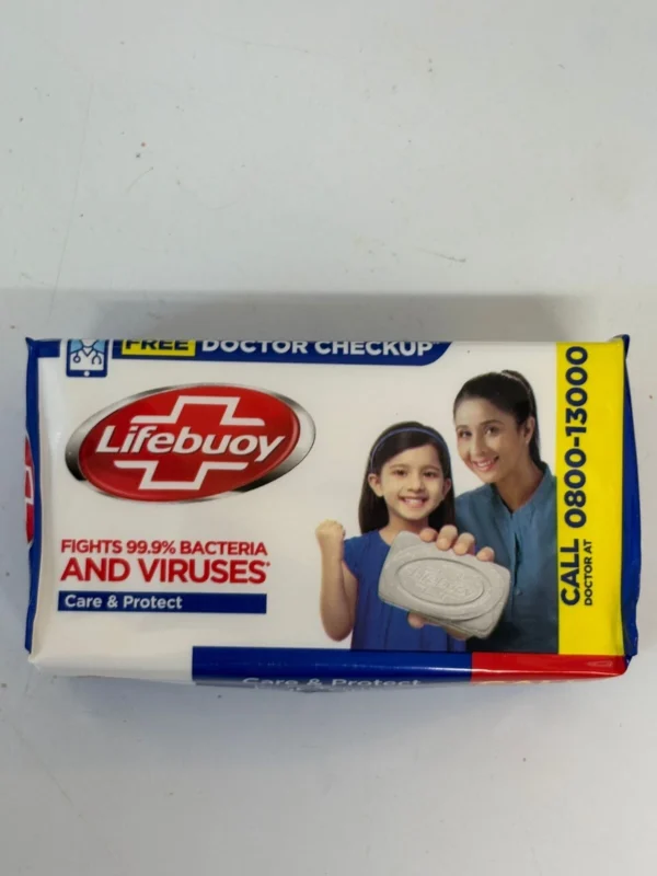 Lifebuoy Antibacterial Soap – Care & Protect – 6 Bars (Fights 99.9% of Germs & V
