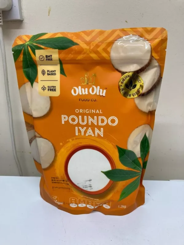 Olu Olu Poundo Iyan – 1.2kg | Nigerian Instant Yam Flour | Easy-to-Prepare Swallow Meal