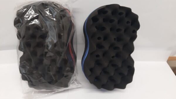 2x Hair Brush Sponge Twist Afro Curls Double Sided Dreads Coil Set - Image 2
